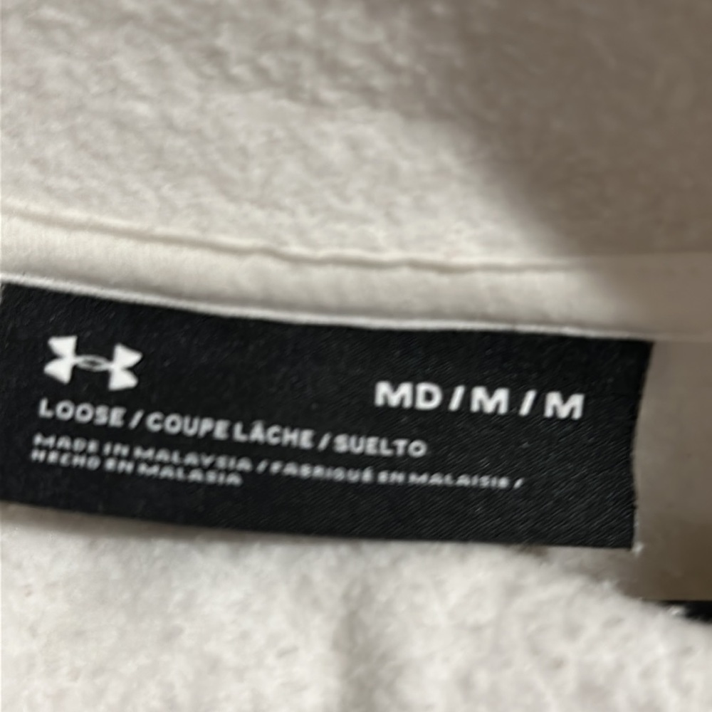 Under Armour white hoodie medium abstract - Picture 3 of 5